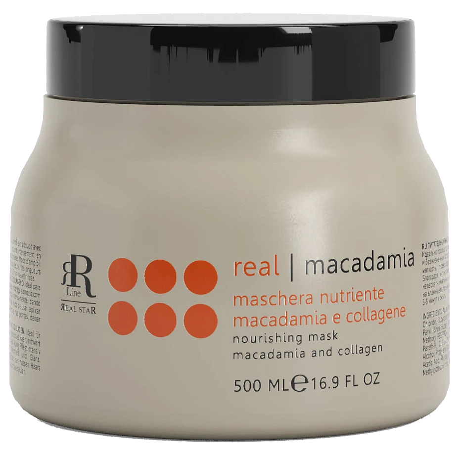 Питательная маска для волос «Макадамия и коллаген» RR Line MS Nourishing Mask, 500 мл Питательная маска для волос «Макадамия и коллаген» RR Line MS Nourishing Mask, 500 мл