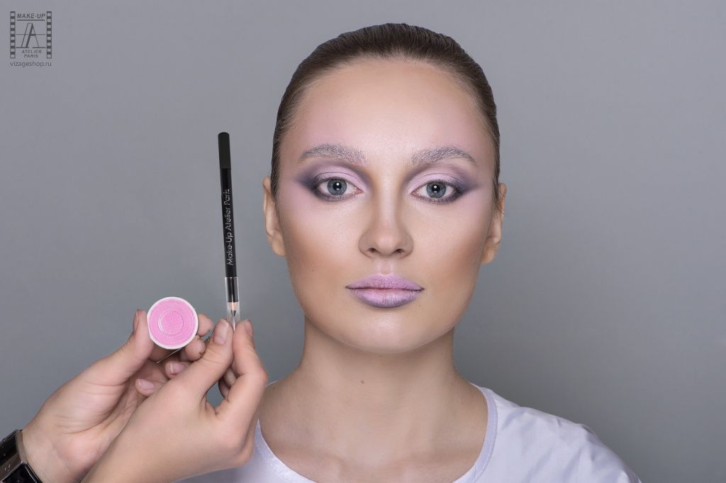 Зимний образ пошаговый урок макияж make up atelier 8