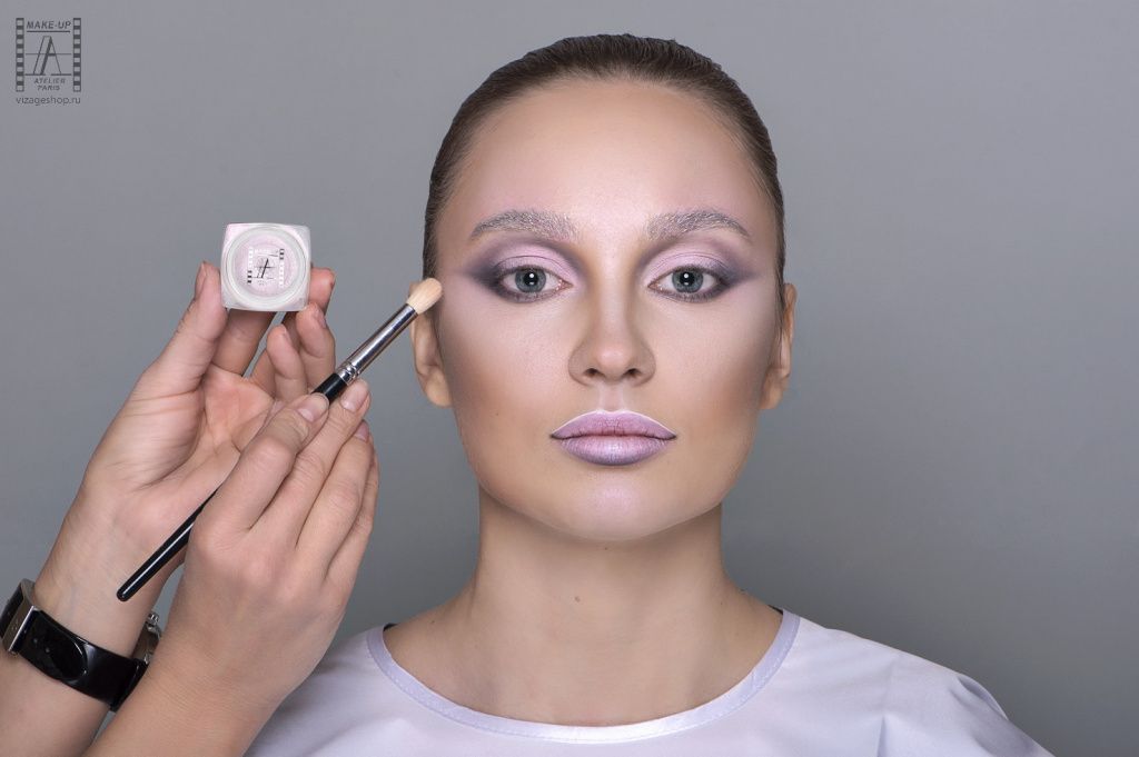 Зимний образ пошагово мастер класс фантазийный макияж make up atelier 9