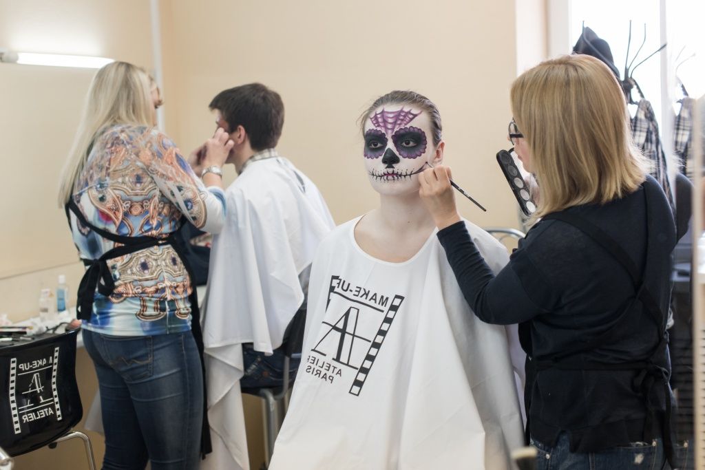 Студенты грим кпк курс школа make up atelier