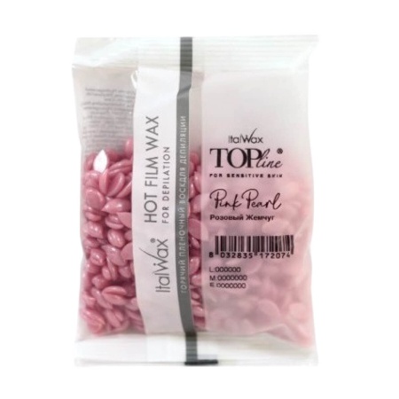Воск синтетический полимерный в гранулах «Розовый жемчуг» Italwax Top Formula White Line, 100 г