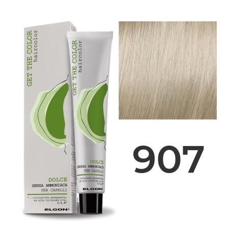 Крем - краска для волос профессиональная Elgon Get the Color Dolce 907 Тонер Натуральный фиолетовый 100 мл