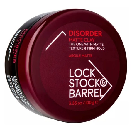 Жесткая глина для укладки волос сильной фиксации Disorder Matte Clay LS&B, 100 г