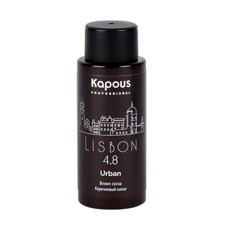 Безаммиачная краска для волос «Urban» Kapous Коричневый какао Лиссабон 60 мл