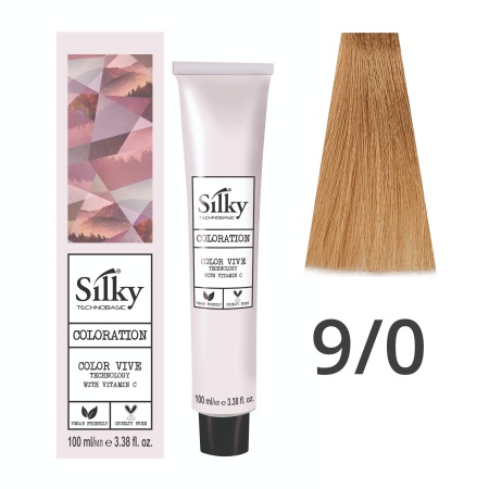 Краска для волос профессиональная Silky Color Vive/Ultralift 9/0 Блонд Натуральный, 100 мл