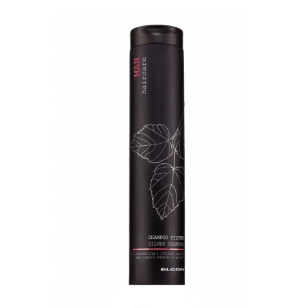 Оттеночный шампунь для седых и обесцвеченных волос Elgon Man Silver Shampoo, 250 мл