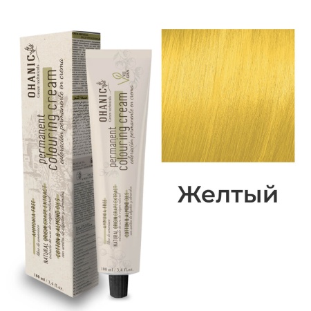 Безаммиачная крем-краска для волос Ohanic Green Technicals Микстон Желтый, 100 мл