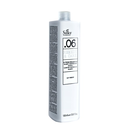 Профессиональный пилинг шампунь для волос против перхоти Silky Remedy & Care X-trim Shampoo, 1000 мл