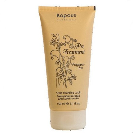 Скраб очищающий для кожи головы Kapous Professional Fragrance Free "PreTreatment", 150 мл