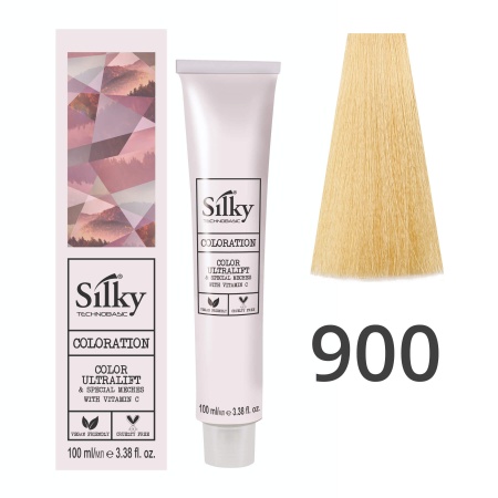 Краска для волос профессиональная Silky Color Vive/Ultralift 900 Суперосветлитель натуральный, 100 мл