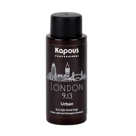 Безаммиачная краска для волос «Urban» Kapous Очень cветлый блондин бежевый Лондон 60 мл