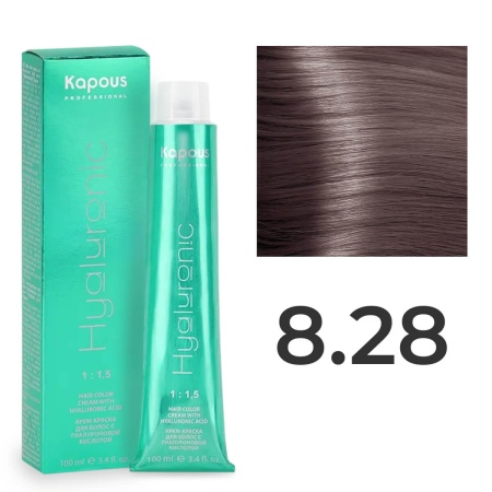 Крем-краска Kapous Professional Hyaluronic Acid 8.28 Светлый блондин Перламутровый шоколадный 100 мл