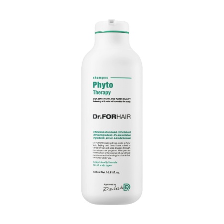 Шампунь бессульфатный универсальный для всех типов волос Dr. For Hair Phyto Therapy Shampoo, 500 мл