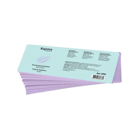 Полоски для депиляции Kapous Depilation спайленс 7*20 см 100 шт, Фиолетовый 