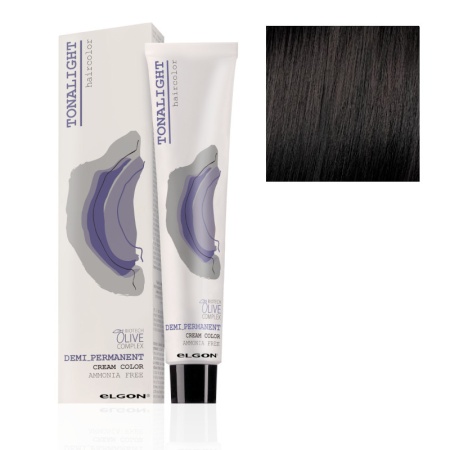Безаммиачная тонирующая краска для волос Elgon Tonalight 3 Темный шатен Натуральный 100 мл