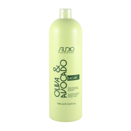 Увлажняющий бальзам для всех типов волос Kapous Studio с маслами авокадо и оливы, 1000 мл