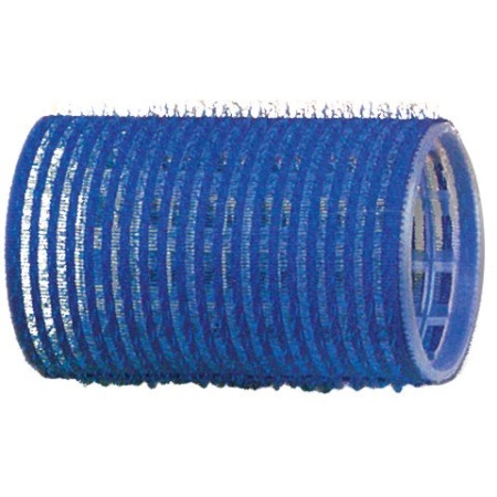 Бигуди-липучки синие Dewal 12 шт. Диаметр 40 мм