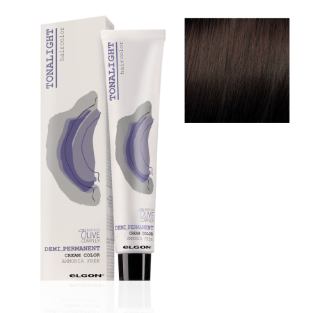 Безаммиачная тонирующая краска для волос Elgon Tonalight 5/87 Cветлый шатен Rоричнево-фиолетовый 100 мл