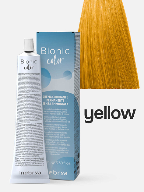 Jev Bionic Color Крем - краска для волос профессиональная без аммиака Inebrya Bionic ...