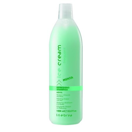 Шампунь для ежедневного применения мятный освежающий Shampoo Refreshig-Mint Inebrya R+B+E+C, 1000 мл