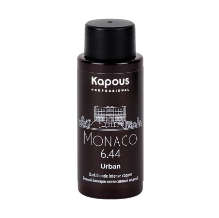 Безаммиачная краска для волос «Urban» Kapous Темный блондин интенсивный медный Монако 60 мл