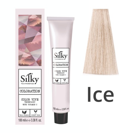 Краска для волос профессиональная Silky Color Vive/Ultralift Ice Тонер платиновый, 100 мл