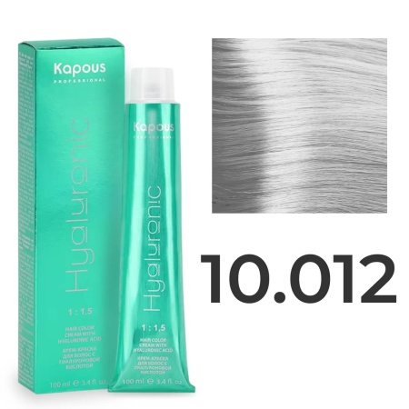 Крем-краска Kapous Hyaluronic Acid 10/012 Яркий блонд Натуральный пепельно-фиолетовый 100 мл