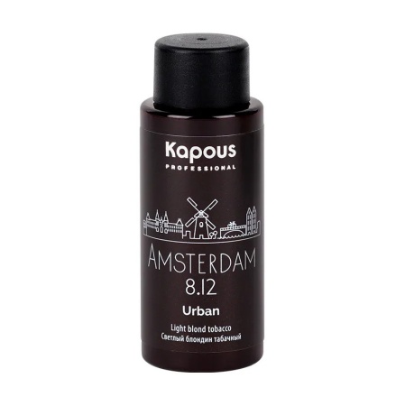 Безаммиачная краска для волос «Urban» Kapous Светлый блондин табачный Амстердам 60 мл