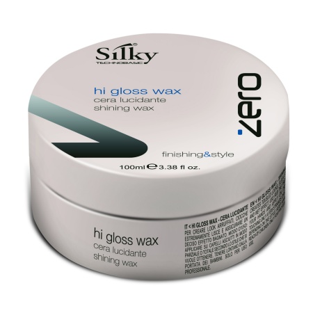 Глянцевый воск для укладки волос средней фиксации Silky Zero Hi Gloss Wax, 100 мл
