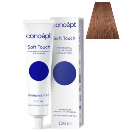Крем-краска Concept Soft Touch 6.71 Средний блондин коричнево-пепельный 100 мл