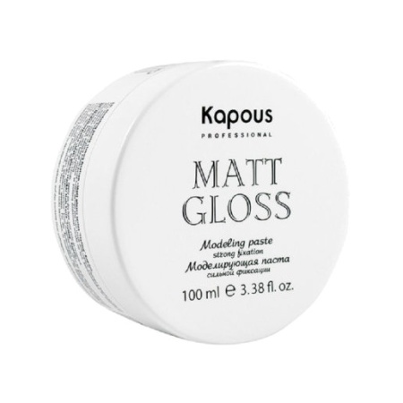 Моделирующая паста для волос сильной фиксации «Matt Gloss» Kapous Professional, 100 мл
