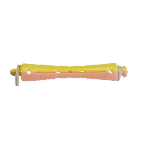 Желто-розовые короткие коклюшки Dewal, 7 мм 12 шт.