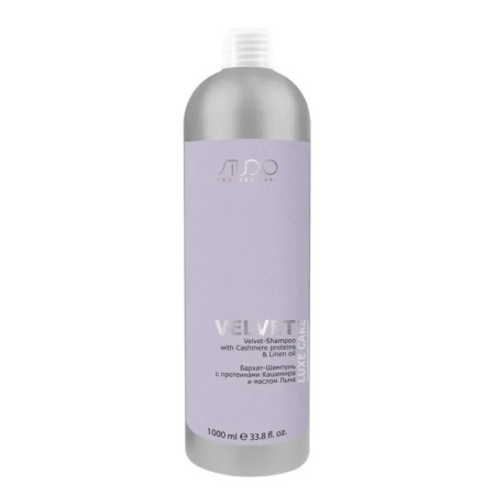 Бархат-шампунь для волос с протеинами кашемира и маслом льна Luxe Care Kapous Studio, 1000 мл