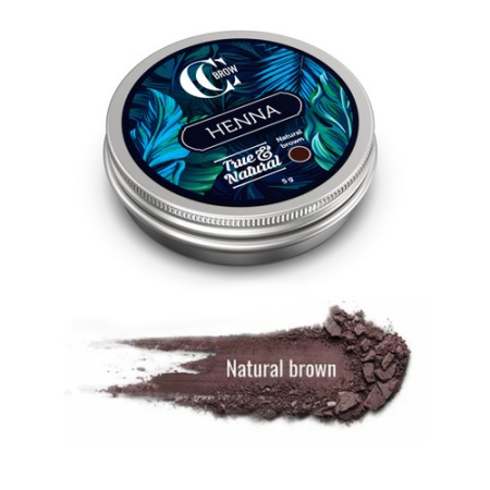 Хна для окрашивания бровей и ресниц Henna True&Natural, Темно-коричневый 5 г
