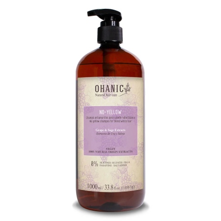 Шампунь для осветленных волос анти-желтый Ohanic Natural Hair Care No-Yellow Shampoo, 1000 мл