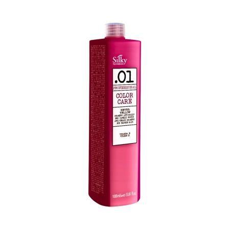 Оттеночный фиолетовый шампунь для осветленных волос Silky Professional Color Care, 1000 мл