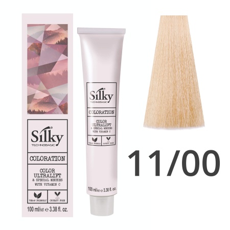 Краска для волос профессиональная Silky Color Vive/Ultralift 11/00 Суперосветлитель Платиновый натуральный, 100 мл