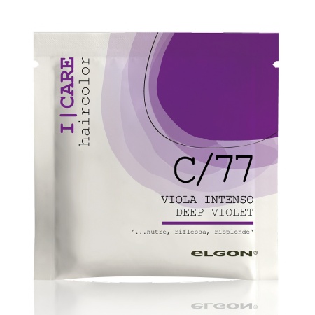 Крем-кондиционер окрашивающий Elgon ICare С/77 Deep Violet - Интенсивно фиолетовый, 25 мл