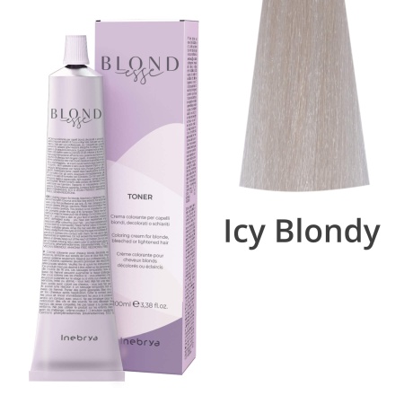 Краска тонер для волос профессиональная Inebrya Blondesse Toner Demi Permanent Icy Blonde, 100 мл