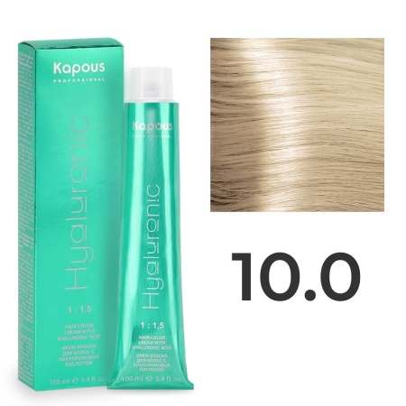 Крем-краска Kapous Hyaluronic Acid 10/0 Яркий блонд Натуральный 100 мл