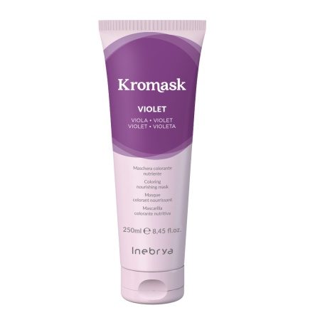 Тонирующая питательная маска для волос Фиолетовый Violet Inebrya Kromask, 250 мл