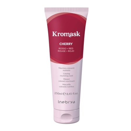 Тонирующая питательная маска для волос Красный Cherry Inebrya Kromask, 250 мл