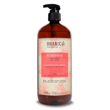 Шампунь для волос «Питание и восстановление» Ohanic Natural Hair Care Restore and Repair Shampoo, 1000 мл
