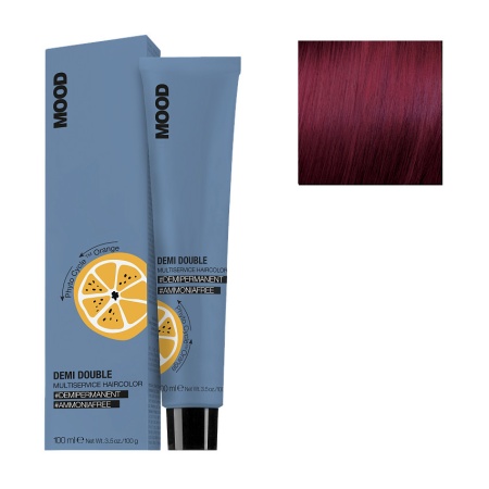 Краска для волос Mood Demi Double 5.55 Светлый шатен Интенсивный красный 100 мл