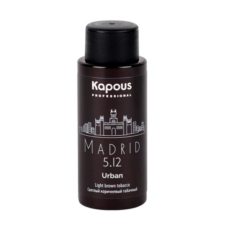 Безаммиачная краска для волос «Urban» Kapous Светлый коричневый табачный Мадрид 60 мл