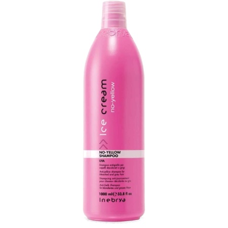 Антижелтый шампунь для осветленных и седых волос Shampoo No Yellow Inebrya R+B+E+C, 1000 мл