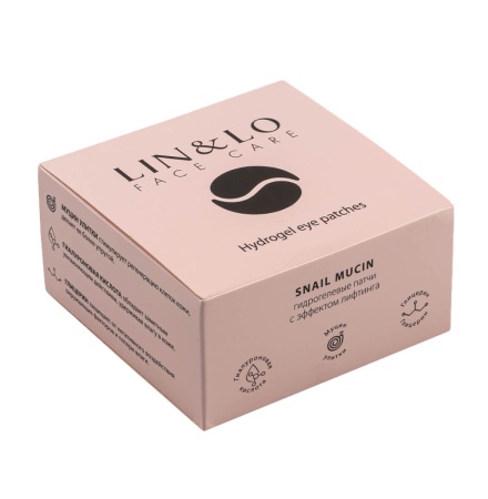 Патчи гидрогелевые с эффектом лифтинга LIN&LO Snail Mucin, 60 шт