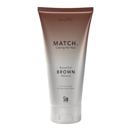 Оттеночная маска для волос SensiDo Match Коричневый, 200 мл