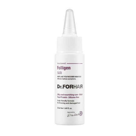 Флюид для интенсивного восстановления сухих, пористых и поврежденных волос Folligen Silk Dr. For Hair, 50 мл