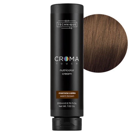 Оттеночный кондиционер с пигментами прямого действия Technique Hello Croma Touch Direct Hair Color Warm Brown - Теплый коричневый, 200 мл